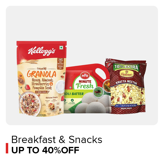 Order breakfast and snacks